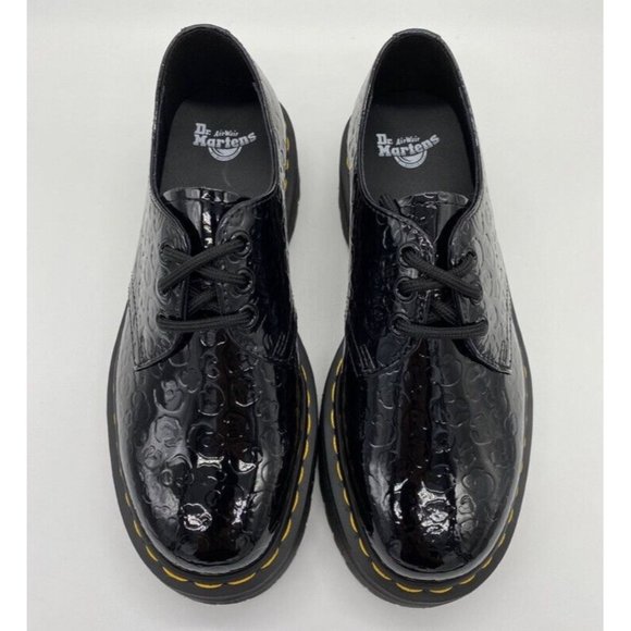 Dr Martens 1461 Leopard Emboss Patent Leather Platform Shoes Women’s 7 Men’s 6 - Picture 2 of 10